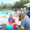 Grandma J chats with Harry, The Grand Re-opening of the Chagford Lido, Chagford, Devon - 28th May 2016