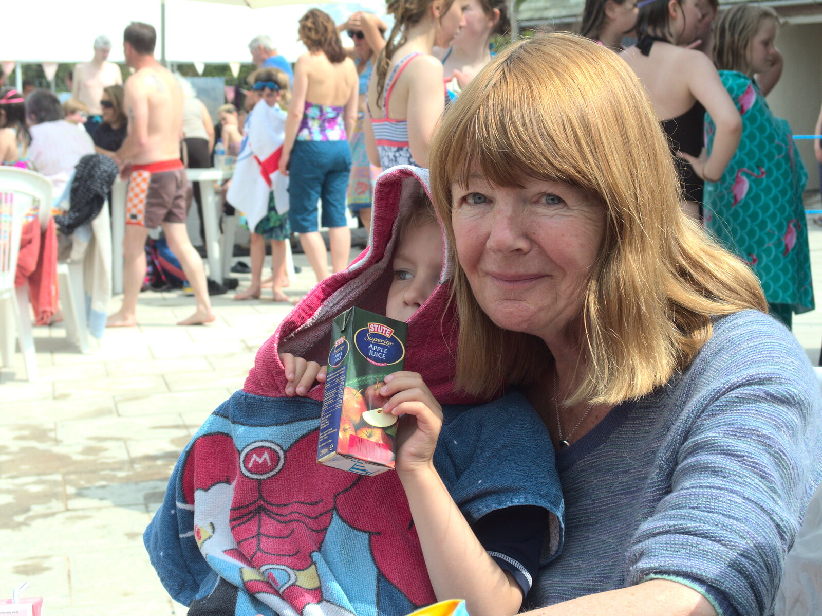 Grandma J with Harry from The Grand Re-opening of the Chagford Lido, Chagford, Devon - 28th May 2016
