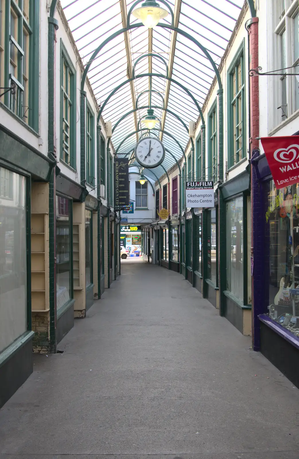 Okehampton shopping arcade, from A Visit to Okehampton Castle and Dartmoor, Devon  - 28th May 2016