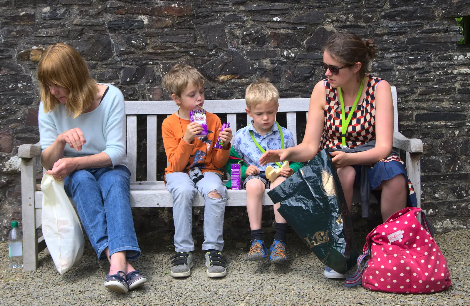 Time for lunch, from A Visit to Okehampton Castle and Dartmoor, Devon  - 28th May 2016