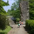 Another improbable stack of ruins, A Visit to Okehampton Castle and Dartmoor, Devon  - 28th May 2016