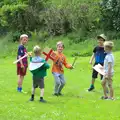 Harry and Fred get tooled up and join a gang, A Visit to Okehampton Castle and Dartmoor, Devon  - 28th May 2016