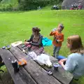 Time for a picnic on the bench, A Visit to Okehampton Castle and Dartmoor, Devon  - 28th May 2016