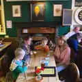 The gang have a drink before dinner, A Visit to Okehampton Castle and Dartmoor, Devon  - 28th May 2016