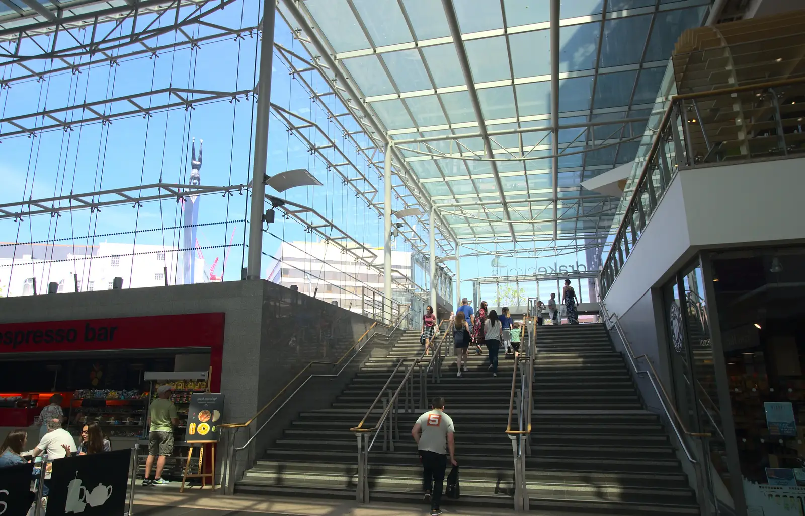 Steel and Glass, and the old Money Centre, from A Tamar River Trip, Plymouth, Devon - 30th May 2016