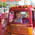 Harry has a go on a roundabout, A Tamar River Trip, Plymouth, Devon - 30th May 2016