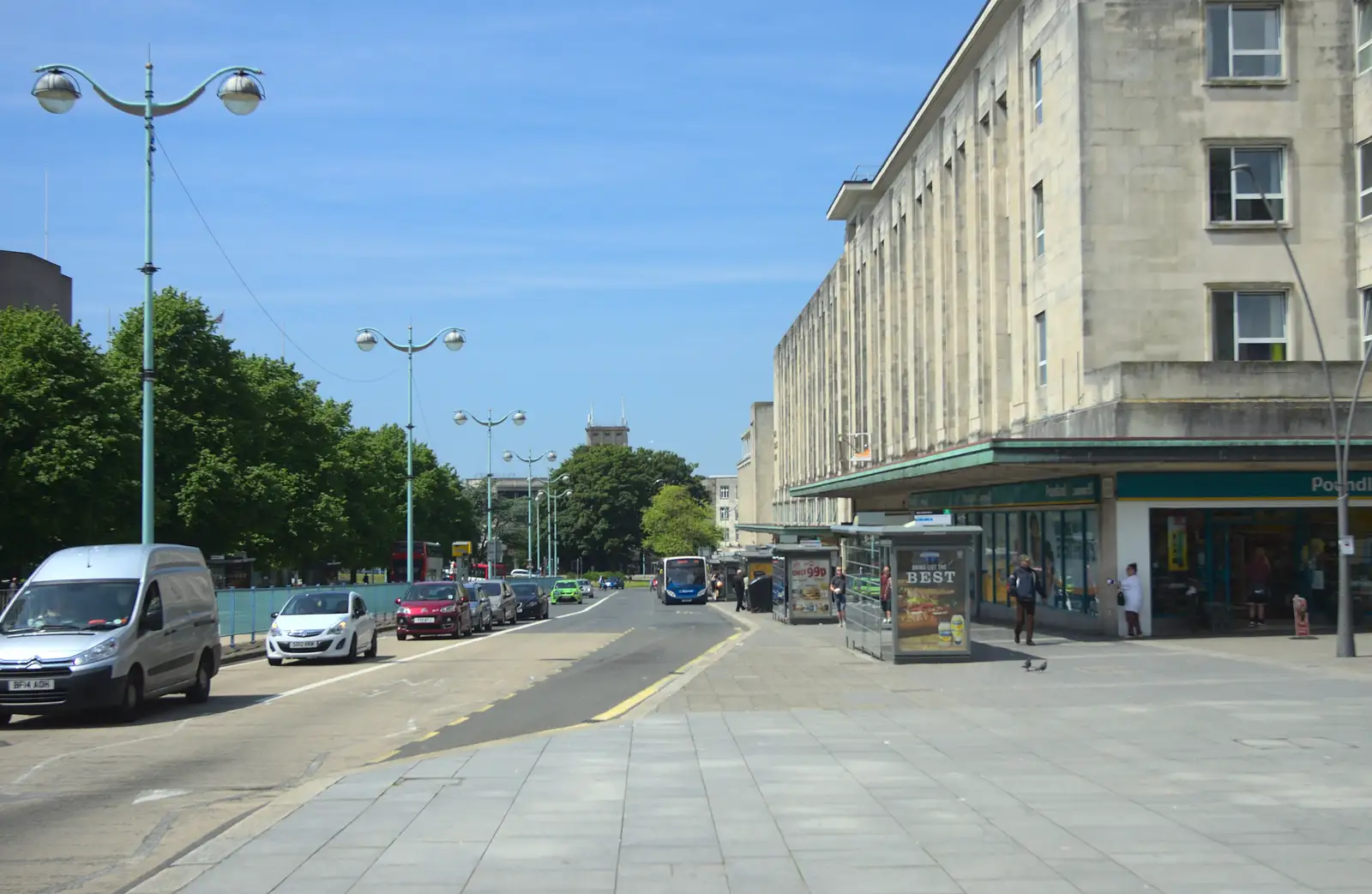 Royal Parade, towards Derry's Cross, from A Tamar River Trip, Plymouth, Devon - 30th May 2016