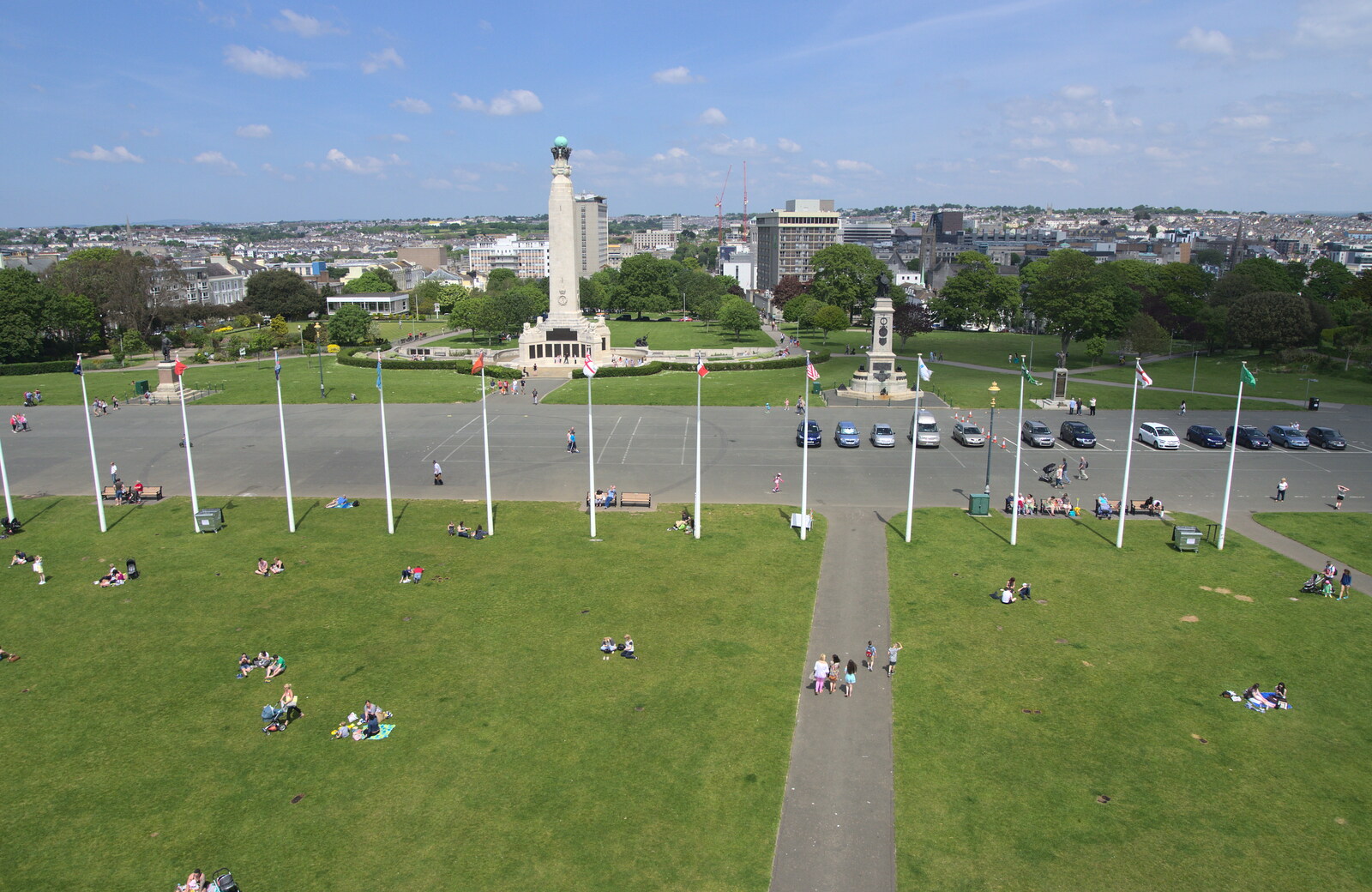 The view from the top of the lighthouse from A Tamar River Trip, Plymouth, Devon - 30th May 2016