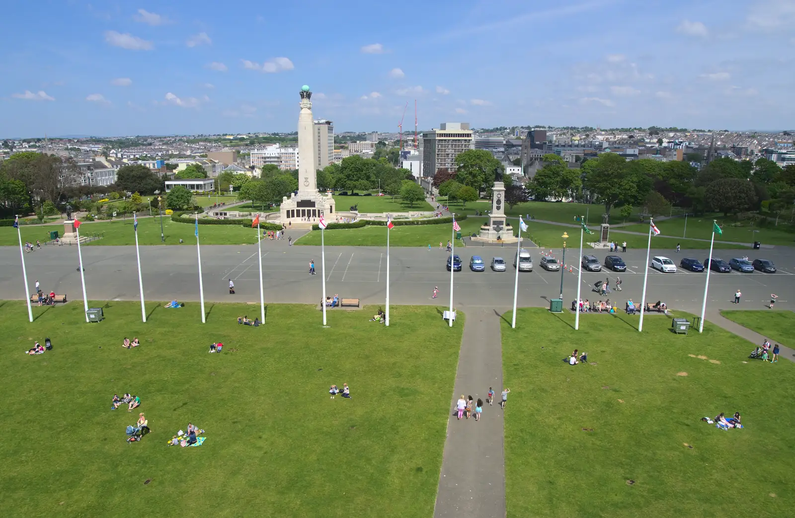 The view from the top of the lighthouse, from A Tamar River Trip, Plymouth, Devon - 30th May 2016