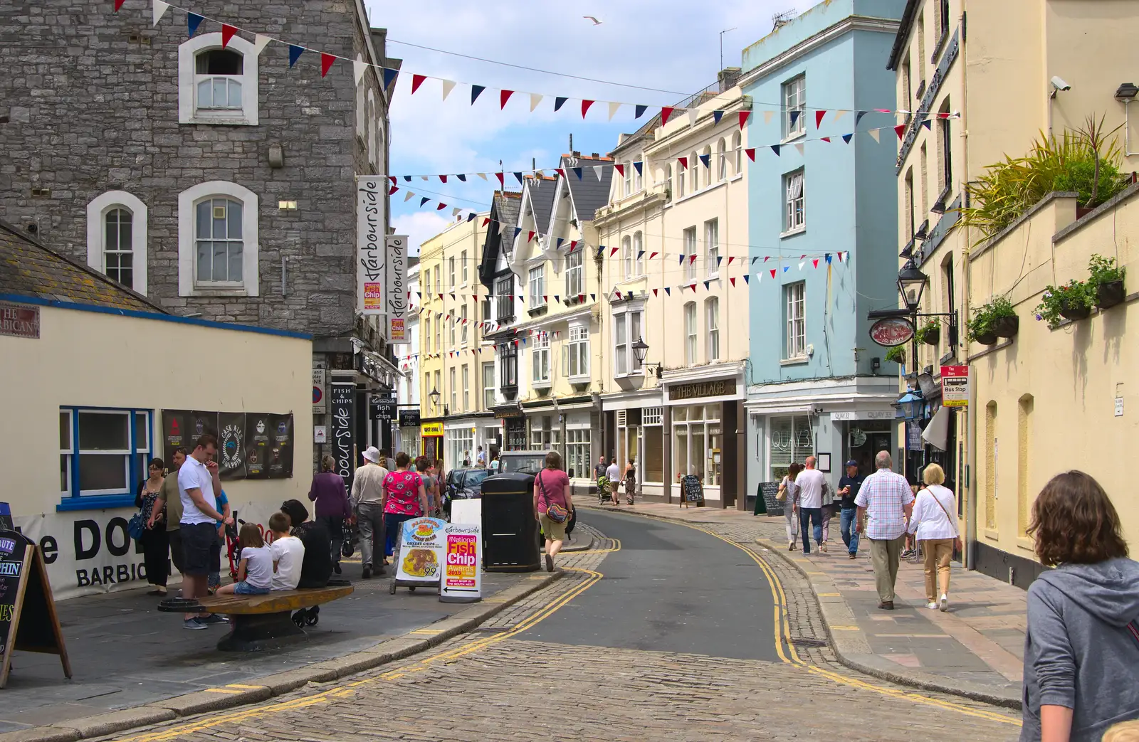 Southside Street in the Barbican, from A Tamar River Trip, Plymouth, Devon - 30th May 2016