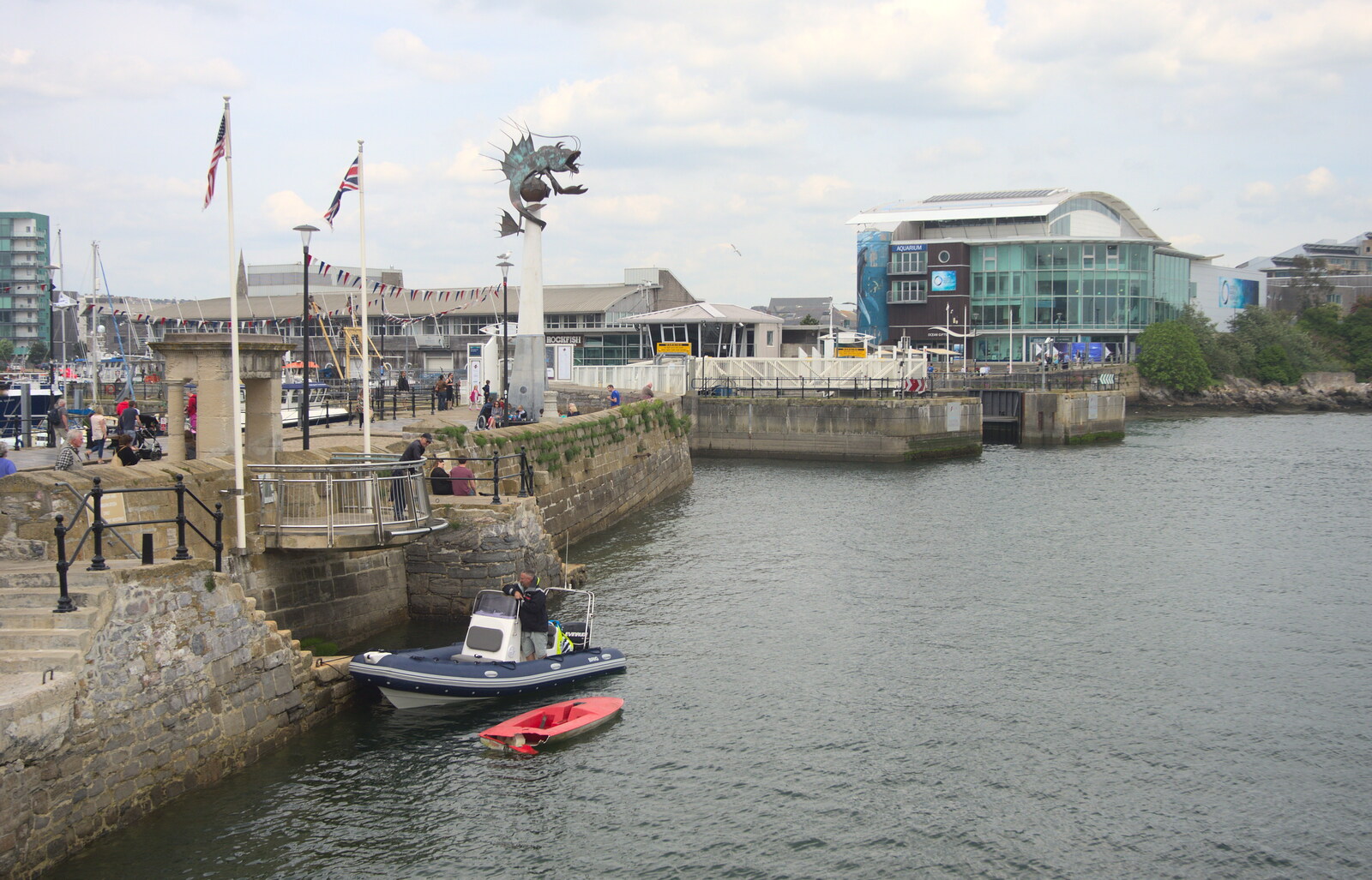 Mayflower Pier from A Tamar River Trip, Plymouth, Devon - 30th May 2016