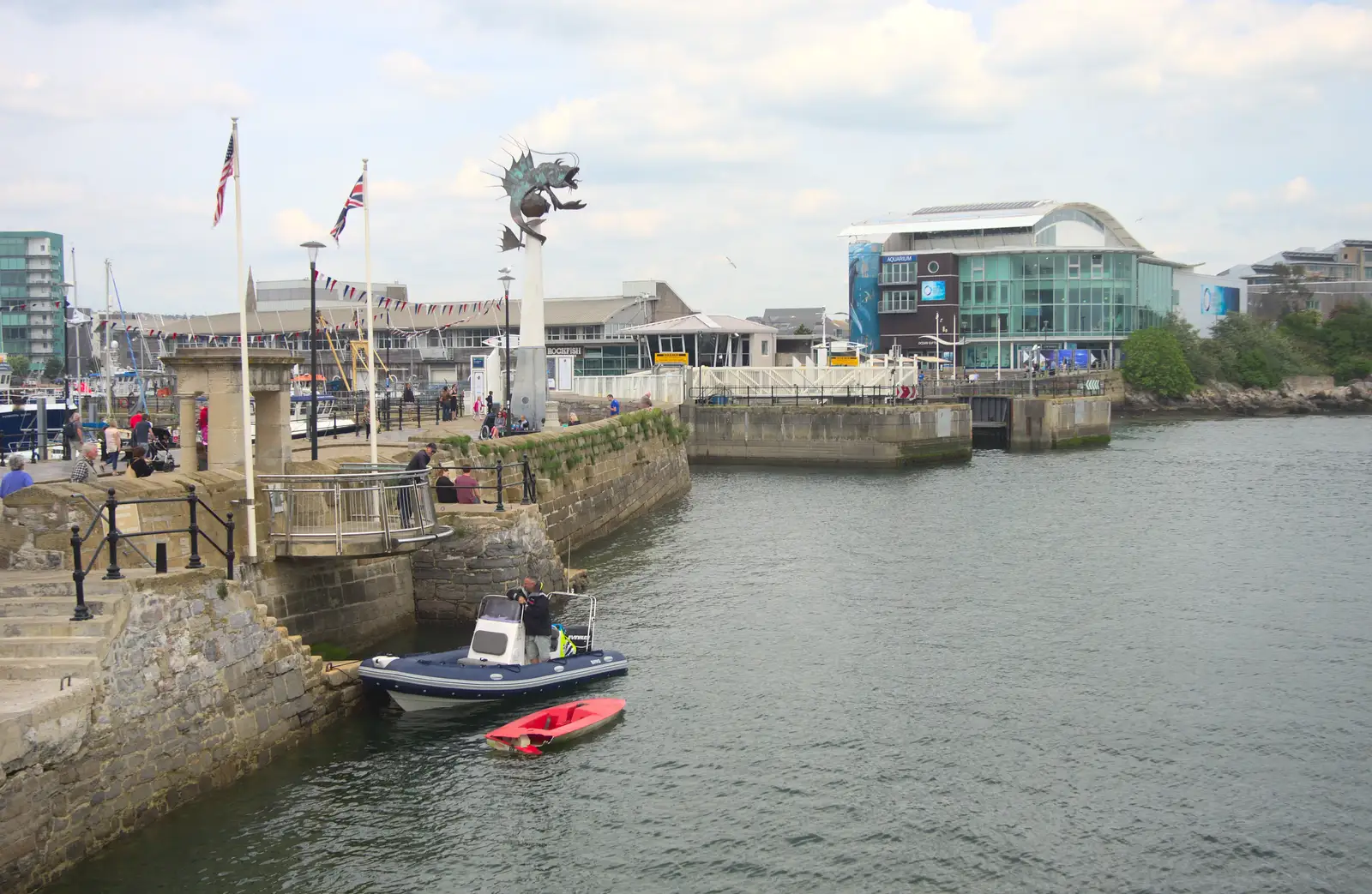 Mayflower Pier, from A Tamar River Trip, Plymouth, Devon - 30th May 2016