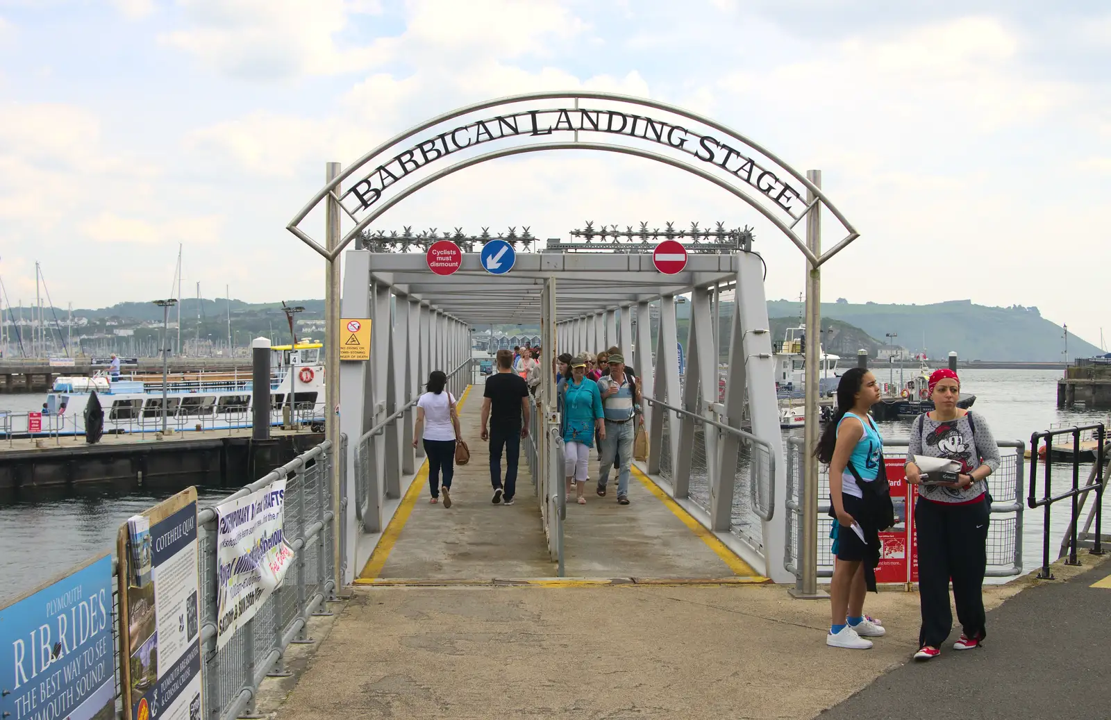 The Barbican Landing Stage, from A Tamar River Trip, Plymouth, Devon - 30th May 2016