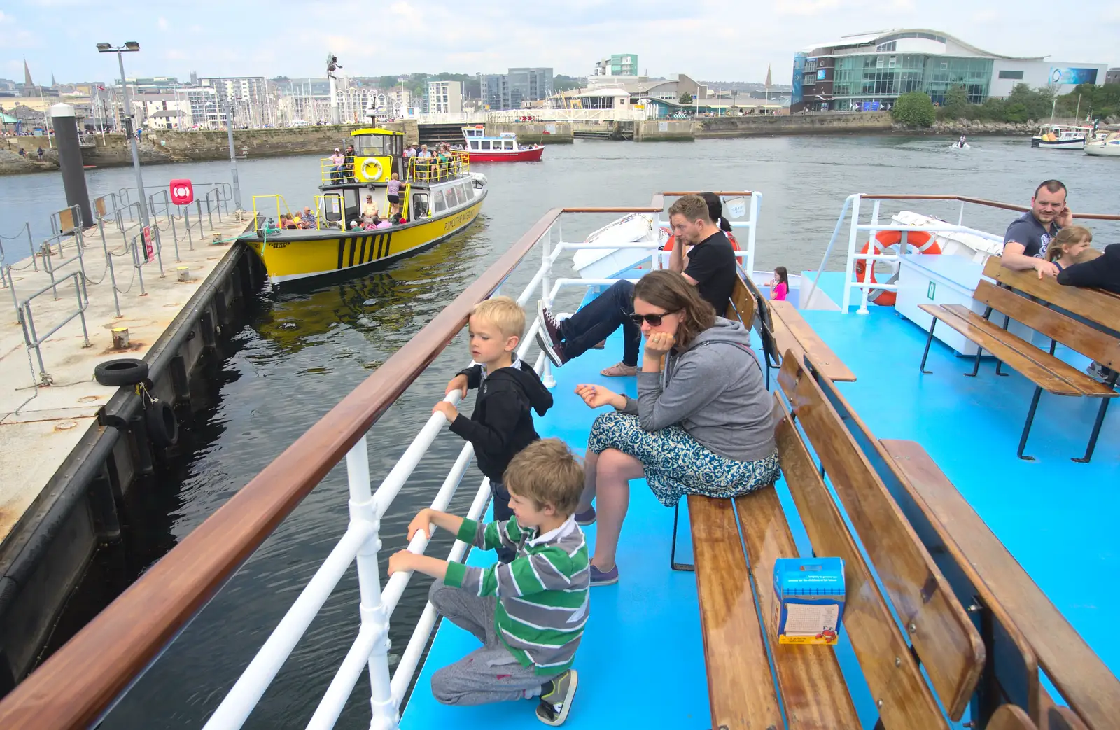 Waiting for the off, from A Tamar River Trip, Plymouth, Devon - 30th May 2016