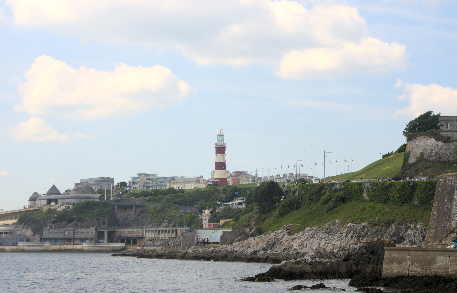 The Hoe, as seen from The Sound from A Tamar River Trip, Plymouth, Devon - 30th May 2016