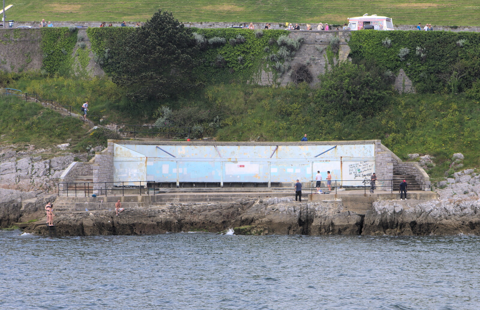 A derelict swimming construction from A Tamar River Trip, Plymouth, Devon - 30th May 2016