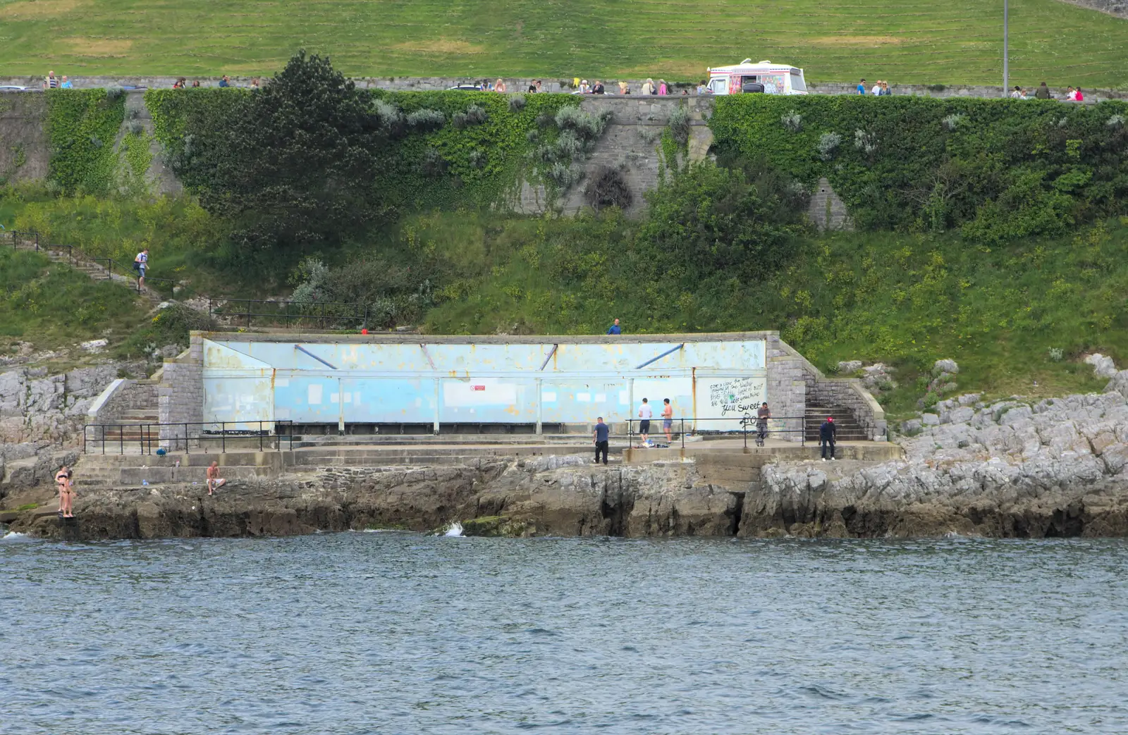 A derelict swimming construction, from A Tamar River Trip, Plymouth, Devon - 30th May 2016