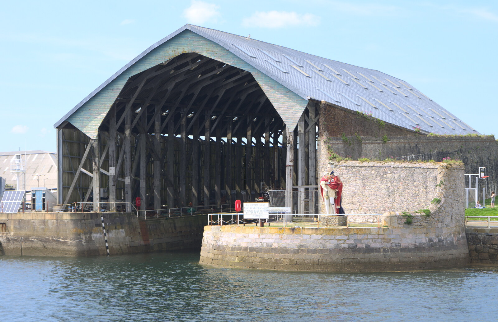 An old boatshed down at Devonport from A Tamar River Trip, Plymouth, Devon - 30th May 2016