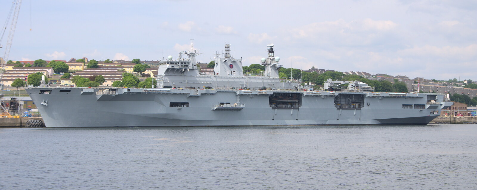 L12 HMS Ocean - the Royal Navy's biggest ship from A Tamar River Trip, Plymouth, Devon - 30th May 2016