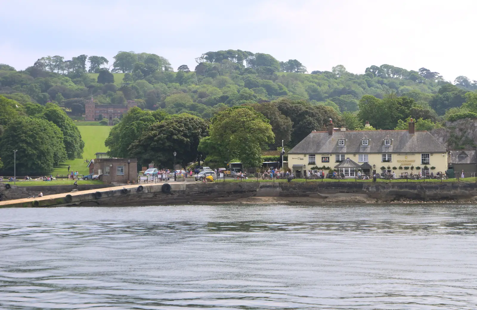 The Edgecumb Arms, over in Cornwall, from A Tamar River Trip, Plymouth, Devon - 30th May 2016