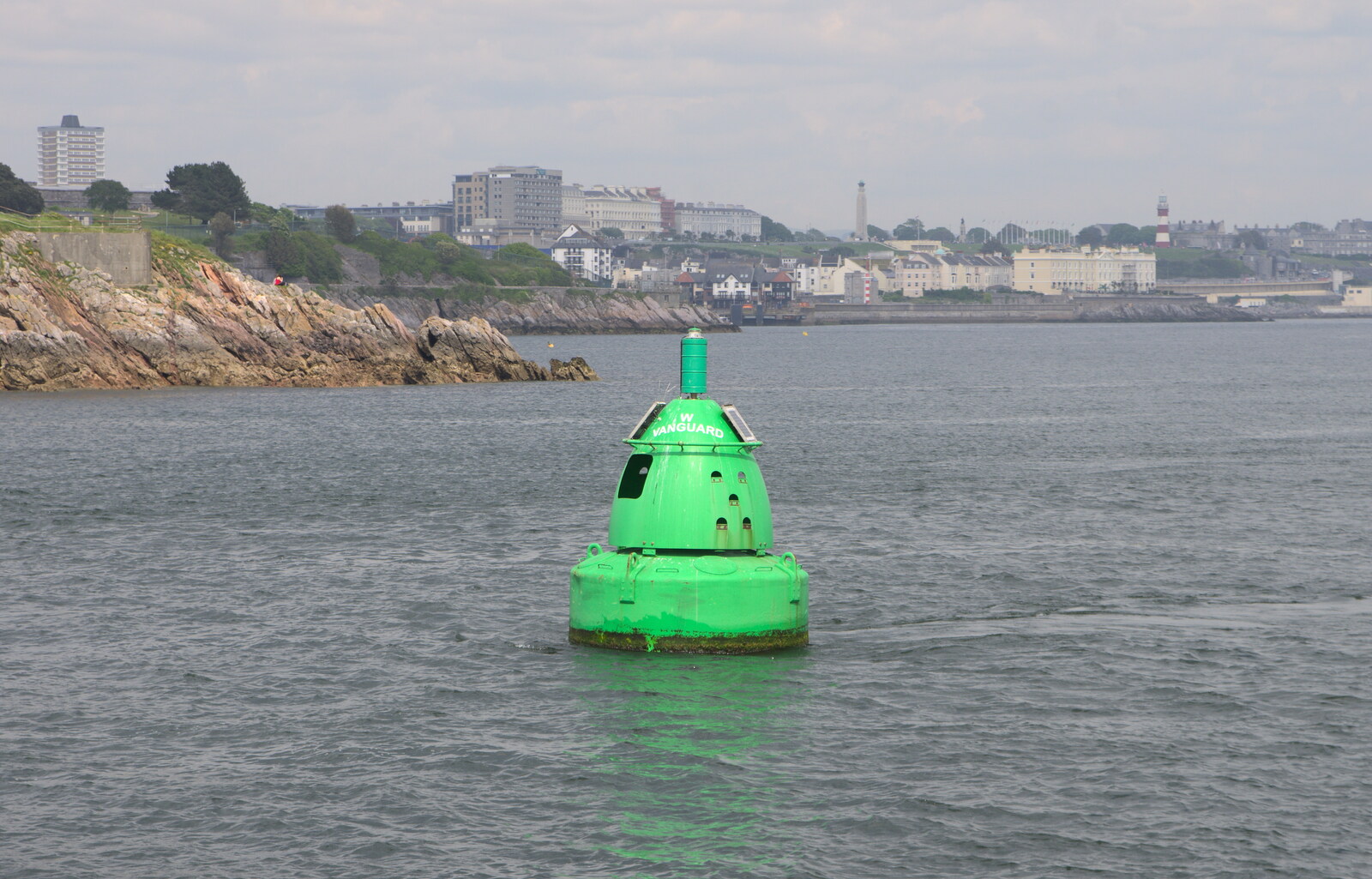 The West Vanguard navigation buoy from A Tamar River Trip, Plymouth, Devon - 30th May 2016