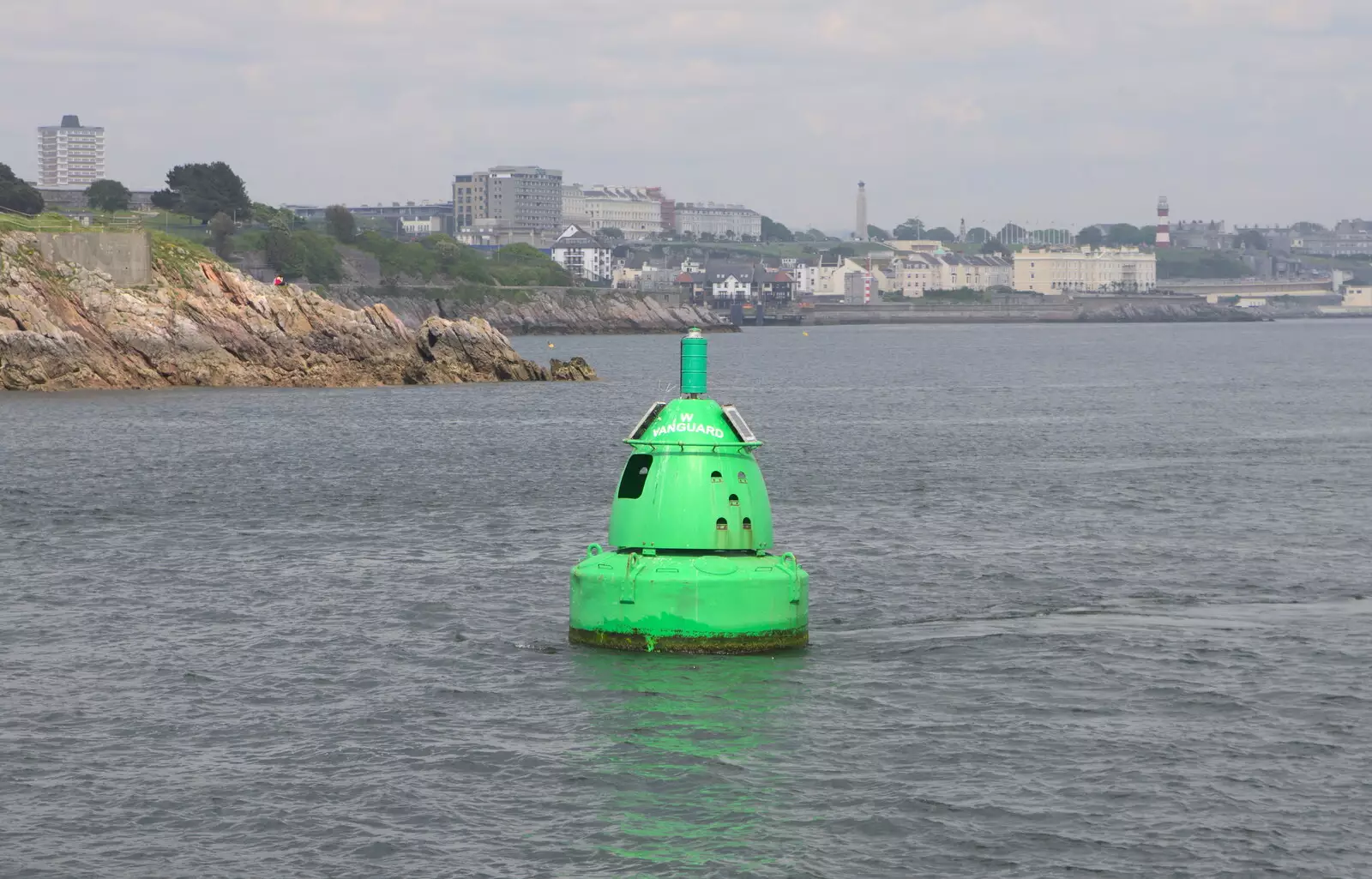 The West Vanguard navigation buoy, from A Tamar River Trip, Plymouth, Devon - 30th May 2016