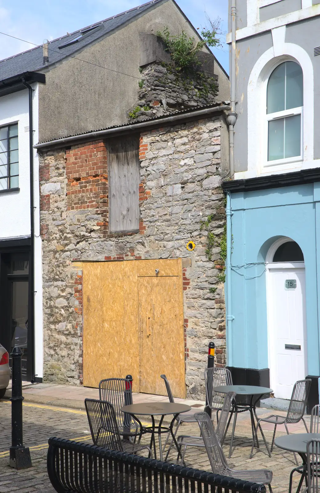 A derelict building, from A Tamar River Trip, Plymouth, Devon - 30th May 2016