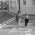 Isobel and Gabes wander up Buckwell Street, A Tamar River Trip, Plymouth, Devon - 30th May 2016