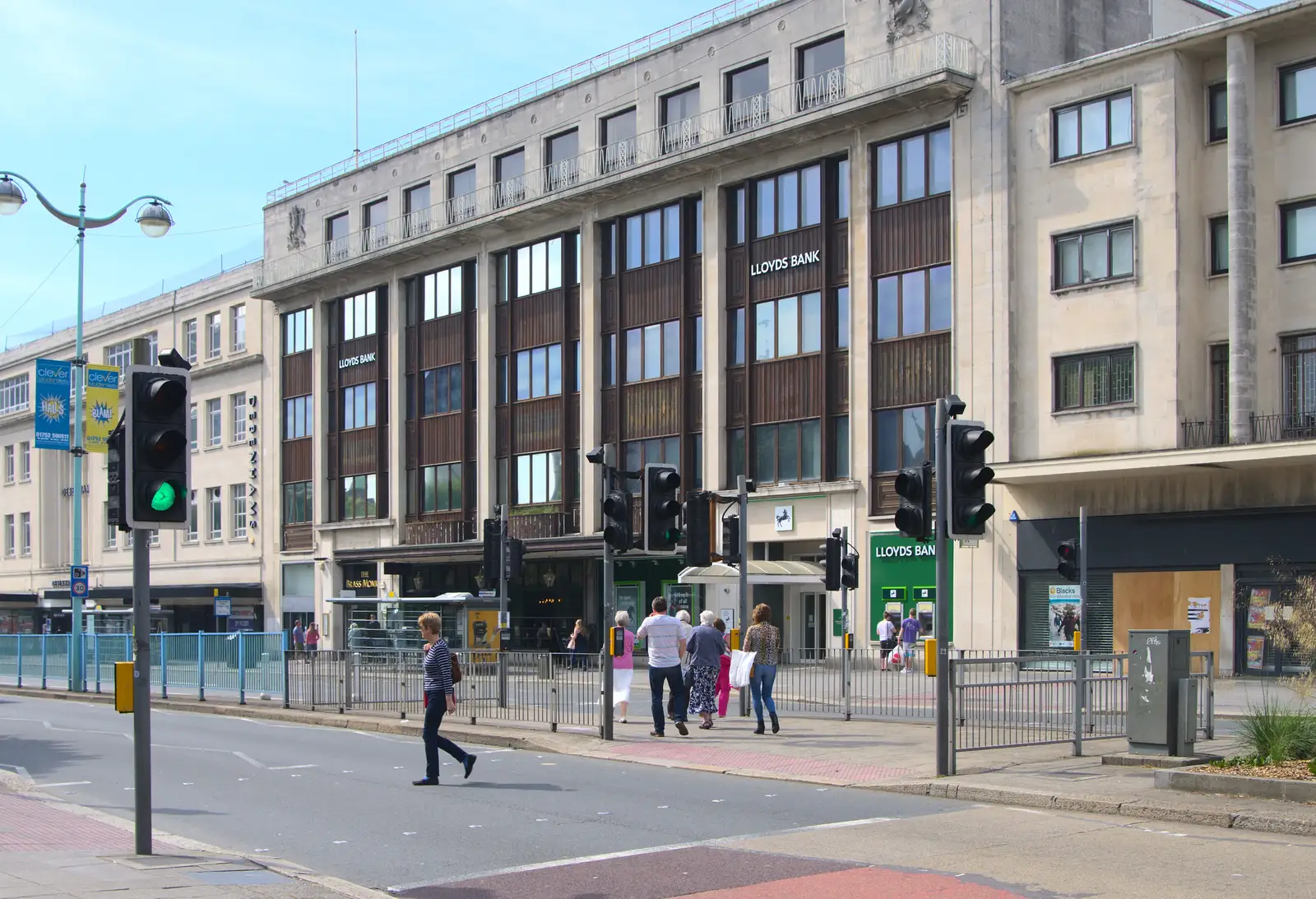 Lloyds Bank on Royal Parade, from A Tamar River Trip, Plymouth, Devon - 30th May 2016