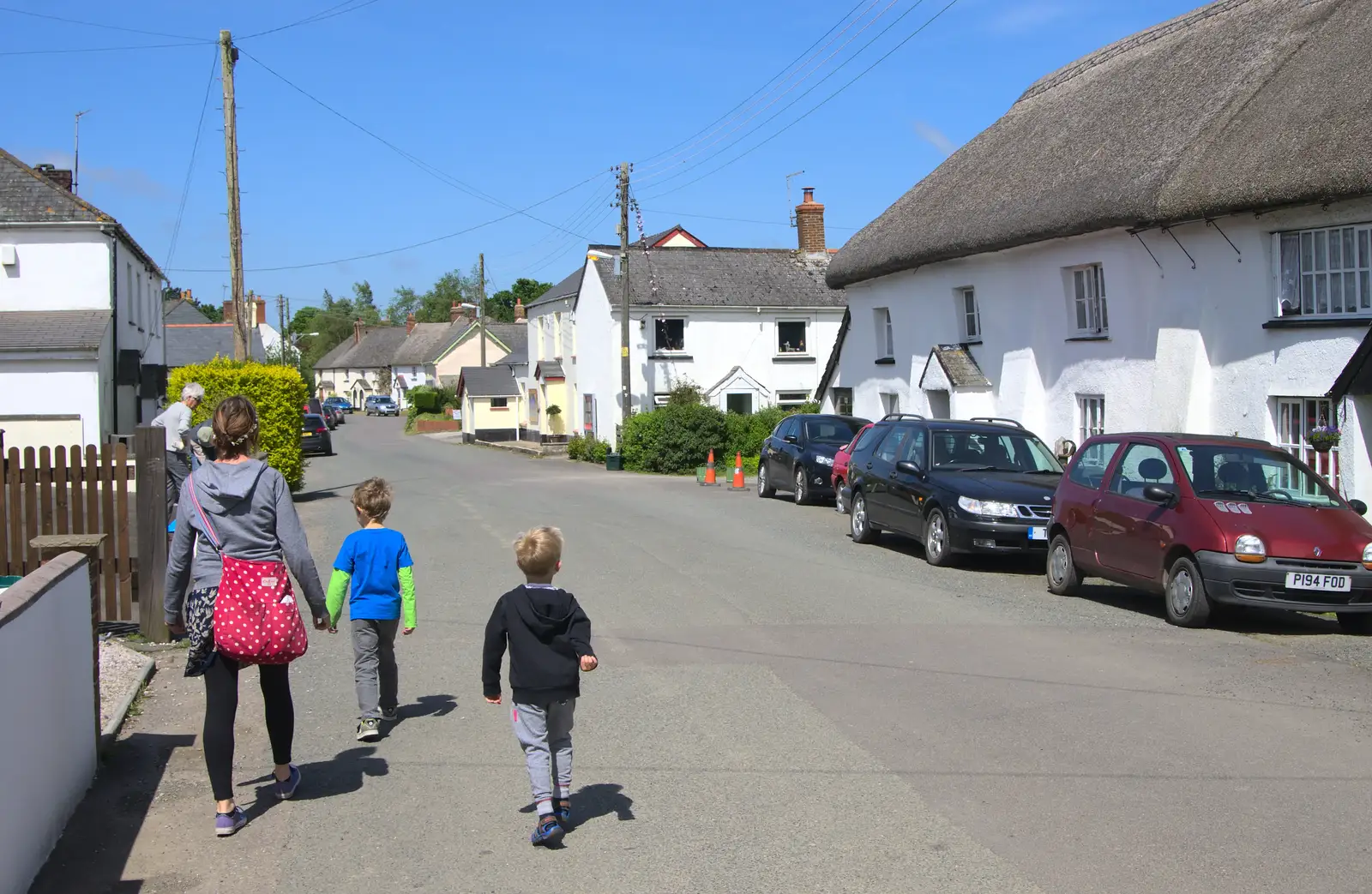 Spreyton's 'high street', from Spreyton to Stonehenge, Salisbury Plain, Wiltshire - 31st May 2016