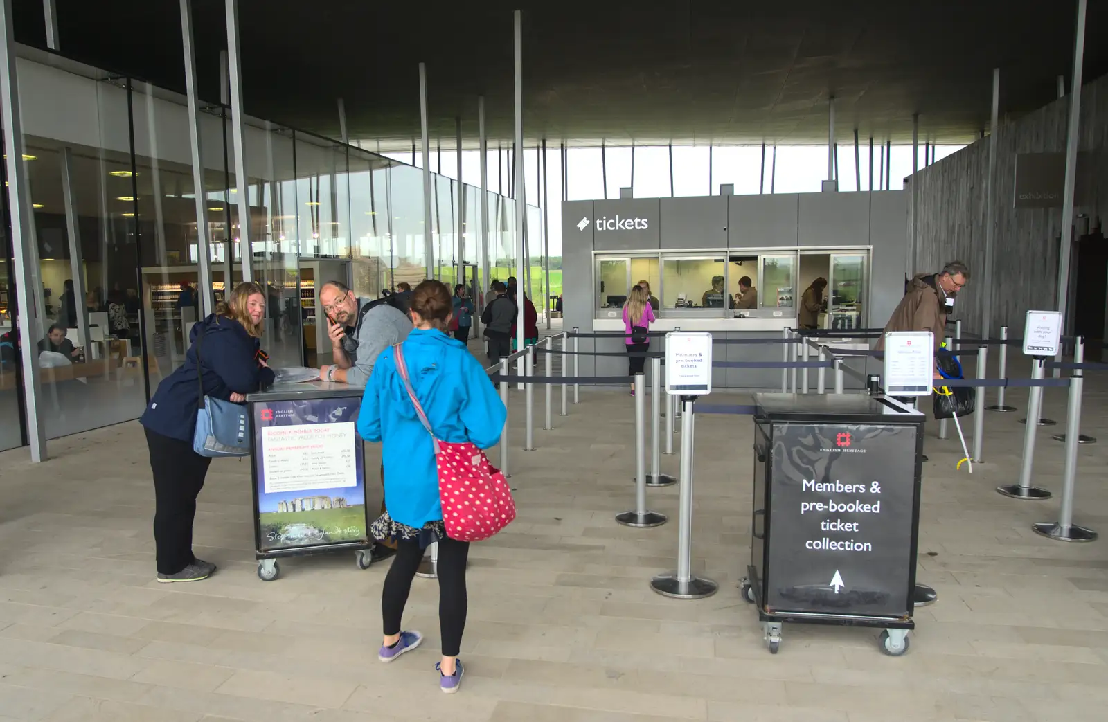 Isobel heads off to pick up the tickets, from Spreyton to Stonehenge, Salisbury Plain, Wiltshire - 31st May 2016