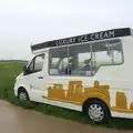 An empty ice-cream van does no trade in the rain, Spreyton to Stonehenge, Salisbury Plain, Wiltshire - 31st May 2016