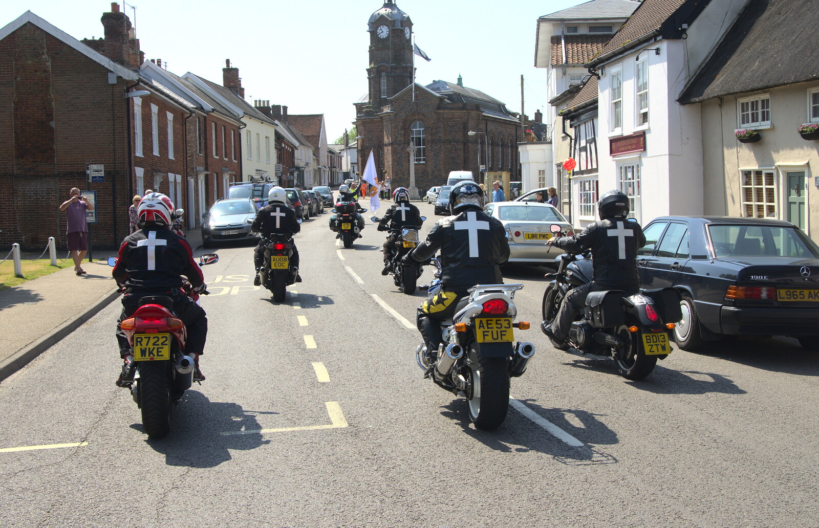 The CMA - a sort of anti-Hell's Angels - rides up from A Trip to the Office and the Mayor-Making Parade, Eye, Suffolk - 4th June 2016
