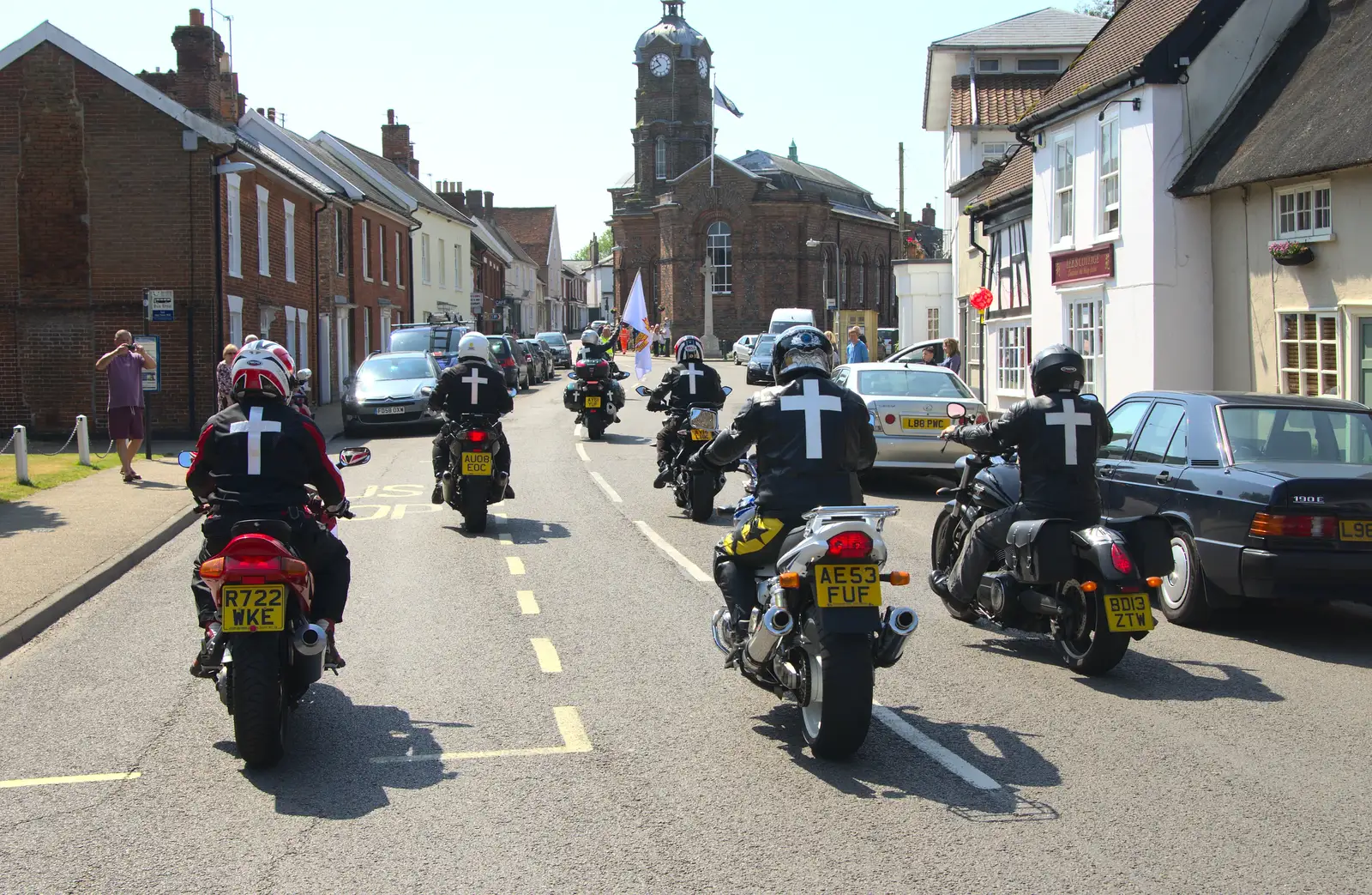 The CMA - a sort of anti-Hell's Angels - rides up, from A Trip to the Office and the Mayor-Making Parade, Eye, Suffolk - 4th June 2016