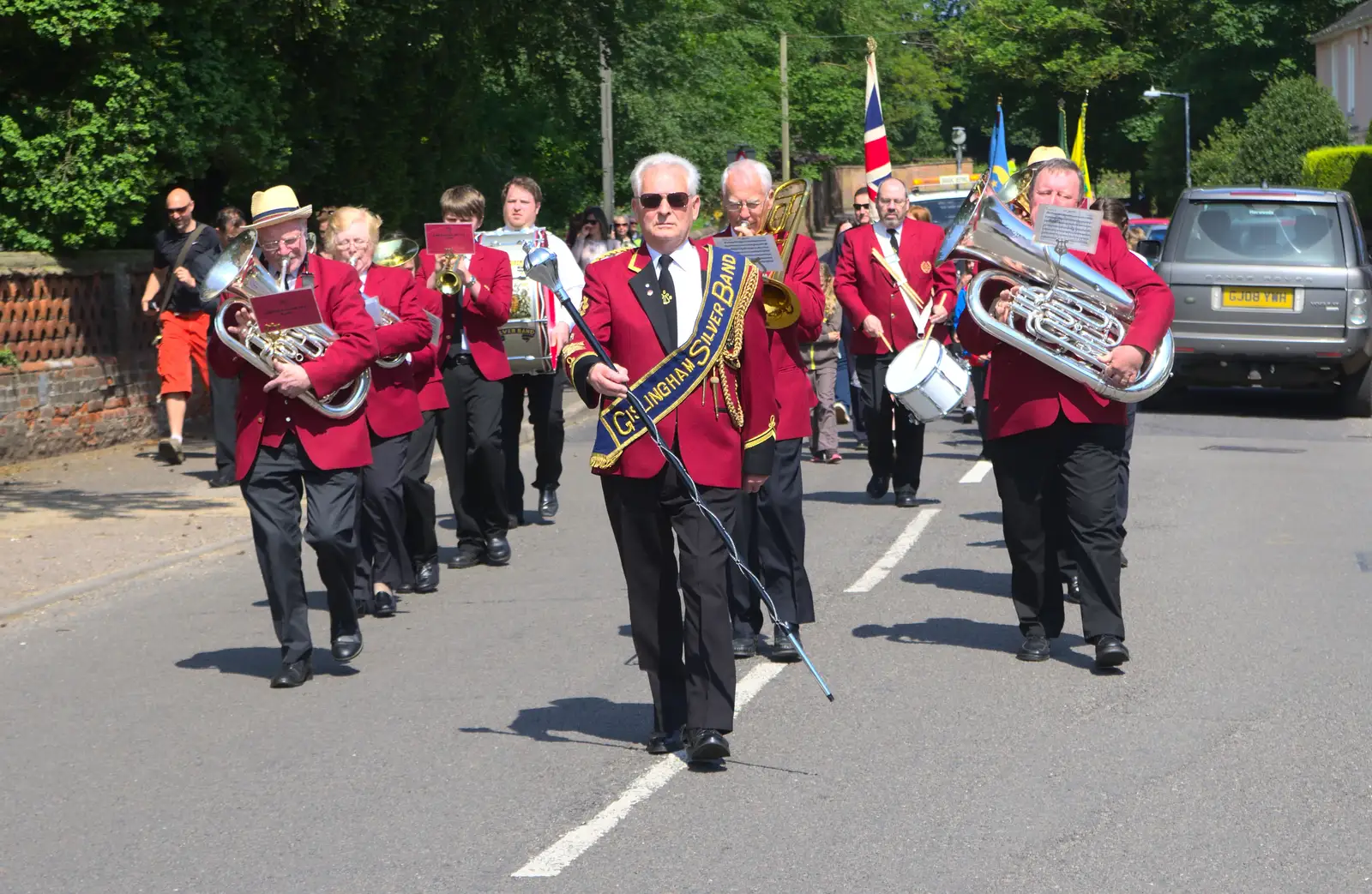 The Gislingham Silver Band does its thing, from A Trip to the Office and the Mayor-Making Parade, Eye, Suffolk - 4th June 2016