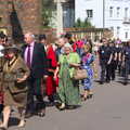 The great and the good follow the mayor, A Trip to the Office and the Mayor-Making Parade, Eye, Suffolk - 4th June 2016