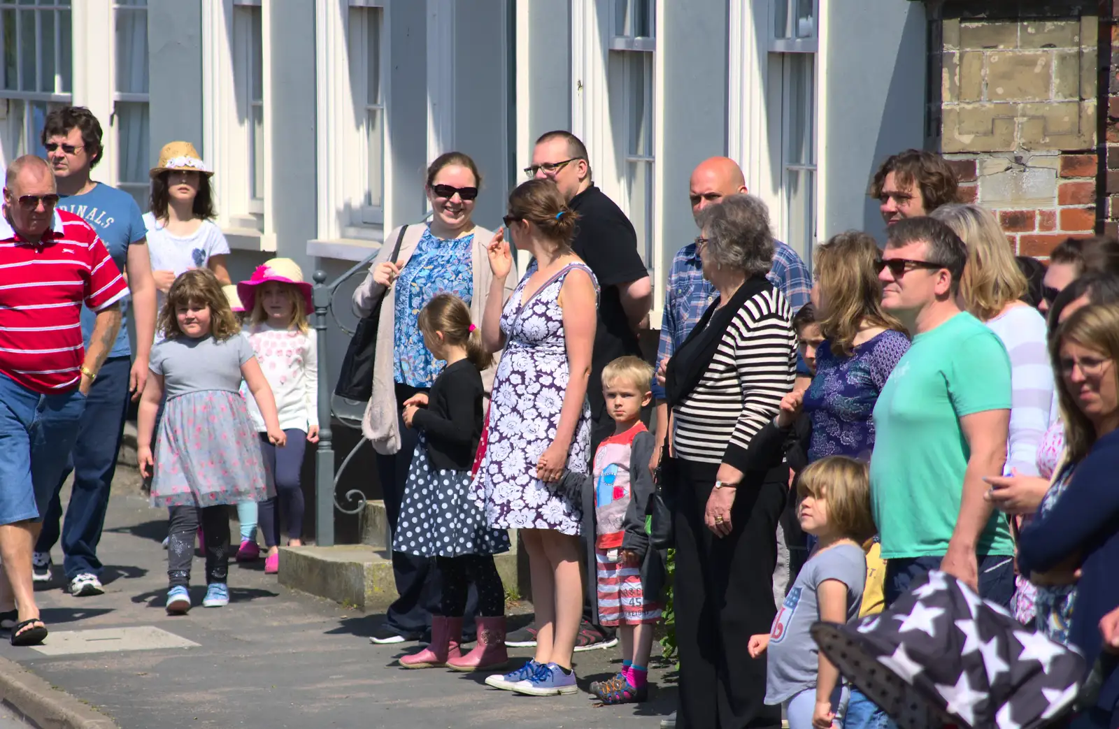 Isobel in the crowd, with Harry, from A Trip to the Office and the Mayor-Making Parade, Eye, Suffolk - 4th June 2016