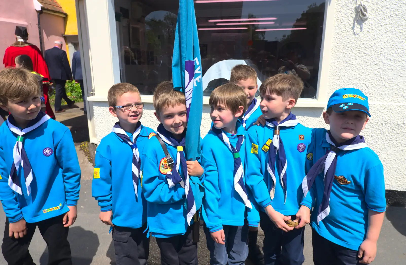 Fred's posse, from A Trip to the Office and the Mayor-Making Parade, Eye, Suffolk - 4th June 2016