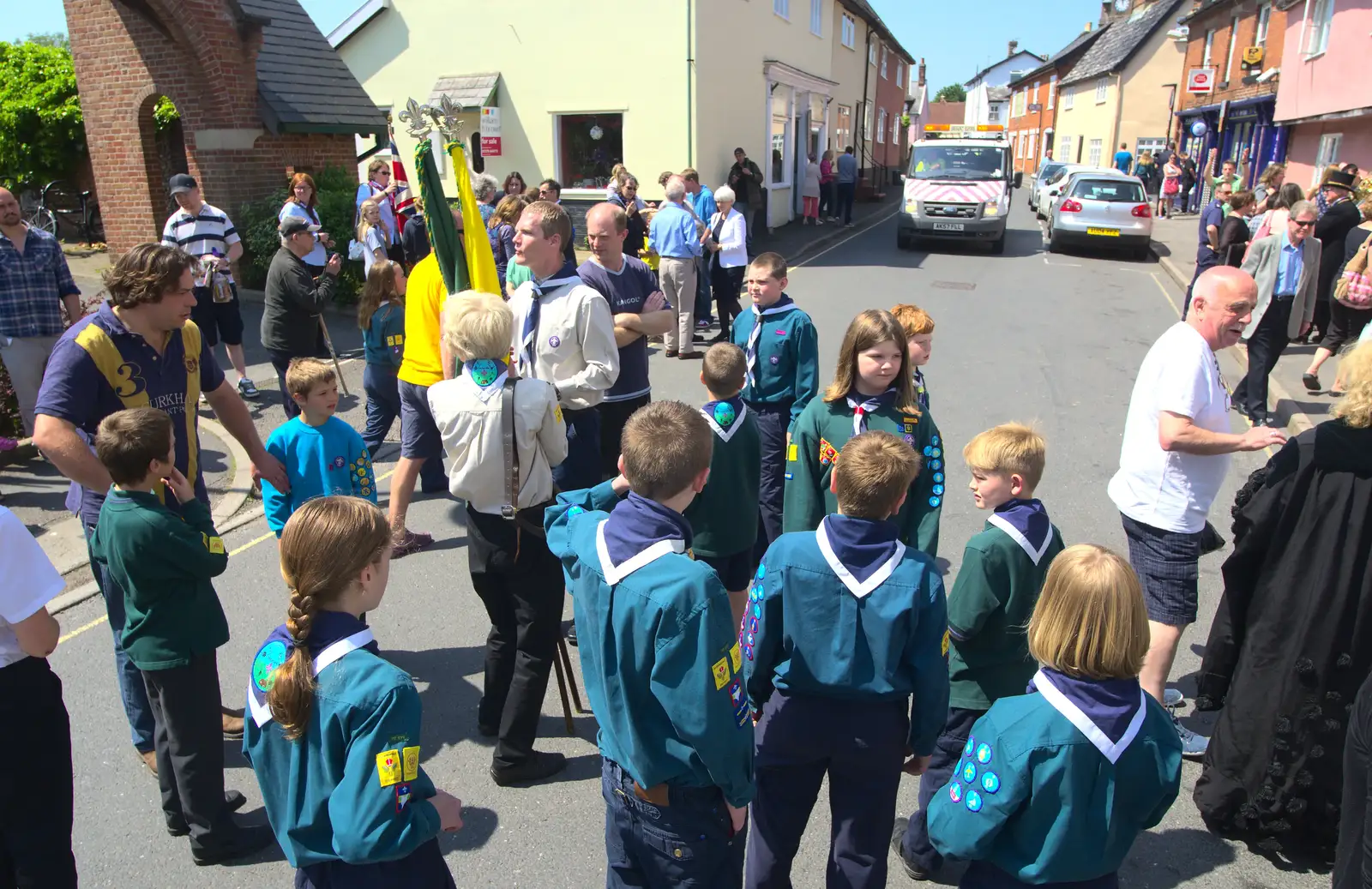 Milling around on Church Street, from A Trip to the Office and the Mayor-Making Parade, Eye, Suffolk - 4th June 2016