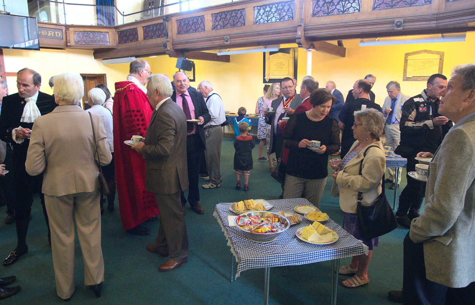 Cakes and sandwiches in the church from A Trip to the Office and the Mayor-Making Parade, Eye, Suffolk - 4th June 2016