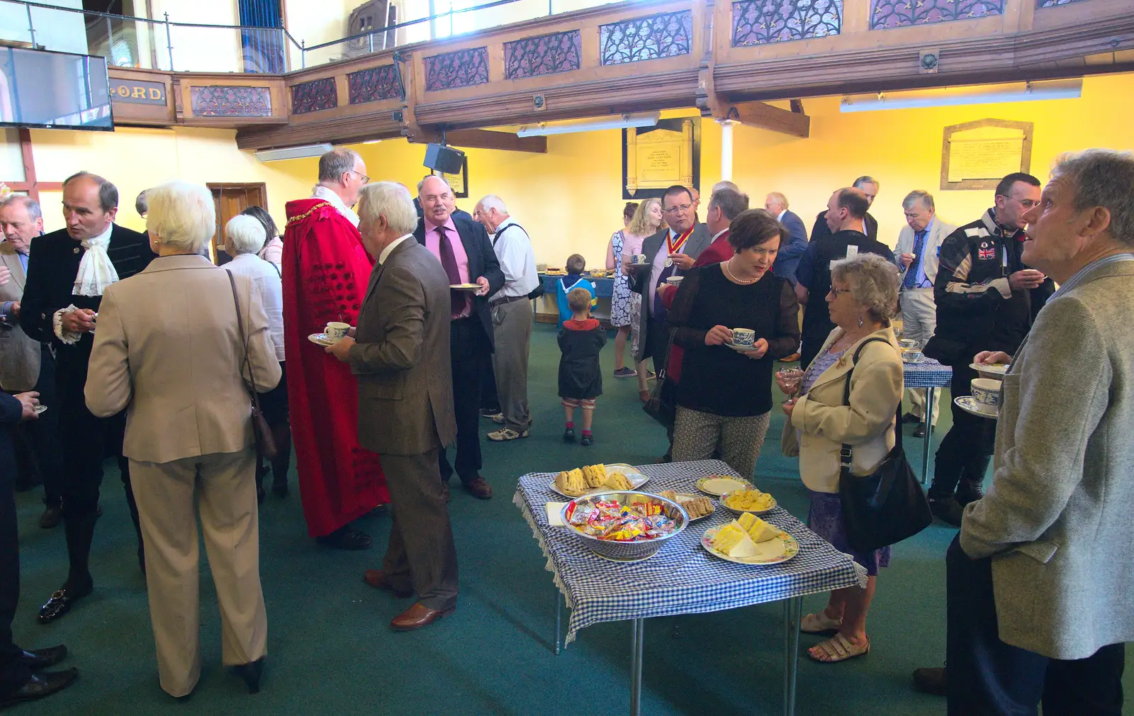 Cakes and sandwiches in the church, from A Trip to the Office and the Mayor-Making Parade, Eye, Suffolk - 4th June 2016