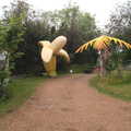 Inflatable banana and palm tree in Fersfield, The BBs at Fersfield, Norfolk - 11th June 2016