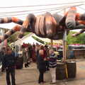 A massive inflatable spider lurks, The BBs at Fersfield, Norfolk - 11th June 2016