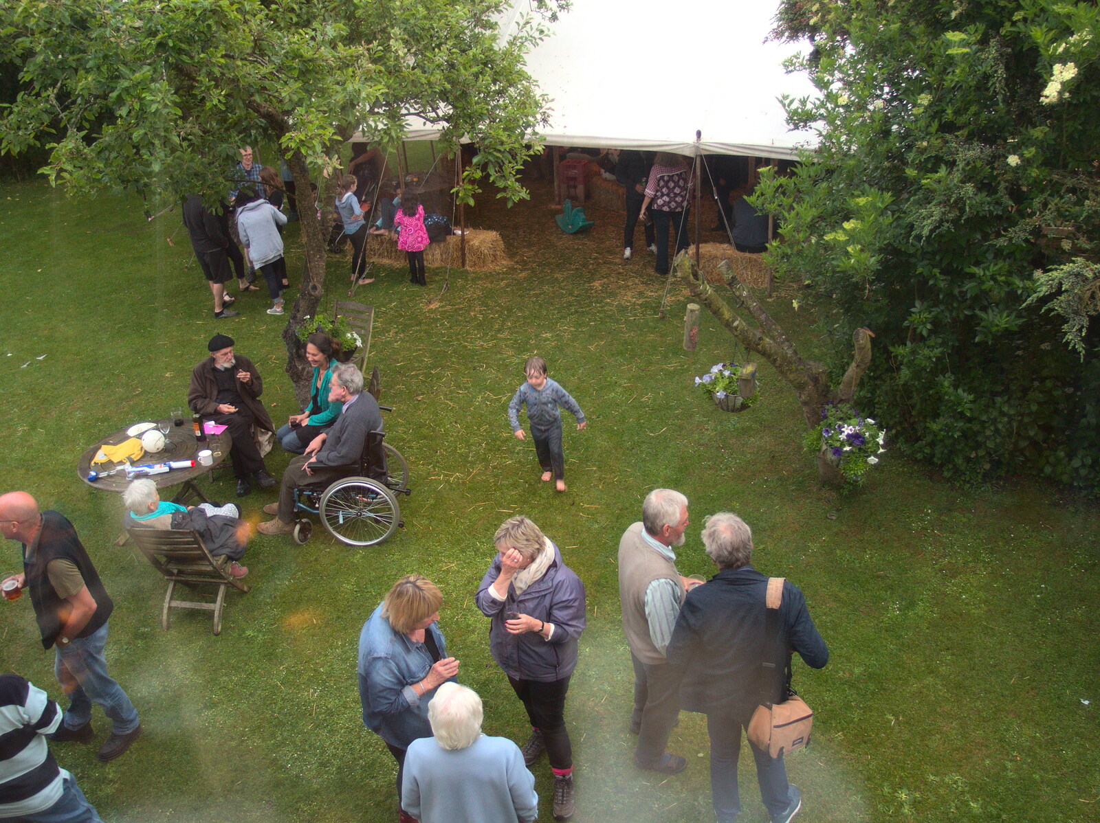 The crowds below from The BBs at Fersfield, Norfolk - 11th June 2016