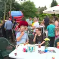 Marc shoves some food in, The Queen's Village Hall Birthday, Brome, Suffolk - 12th June 2016