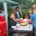 Grandad's queuing at the barbeque, The Queen's Village Hall Birthday, Brome, Suffolk - 12th June 2016