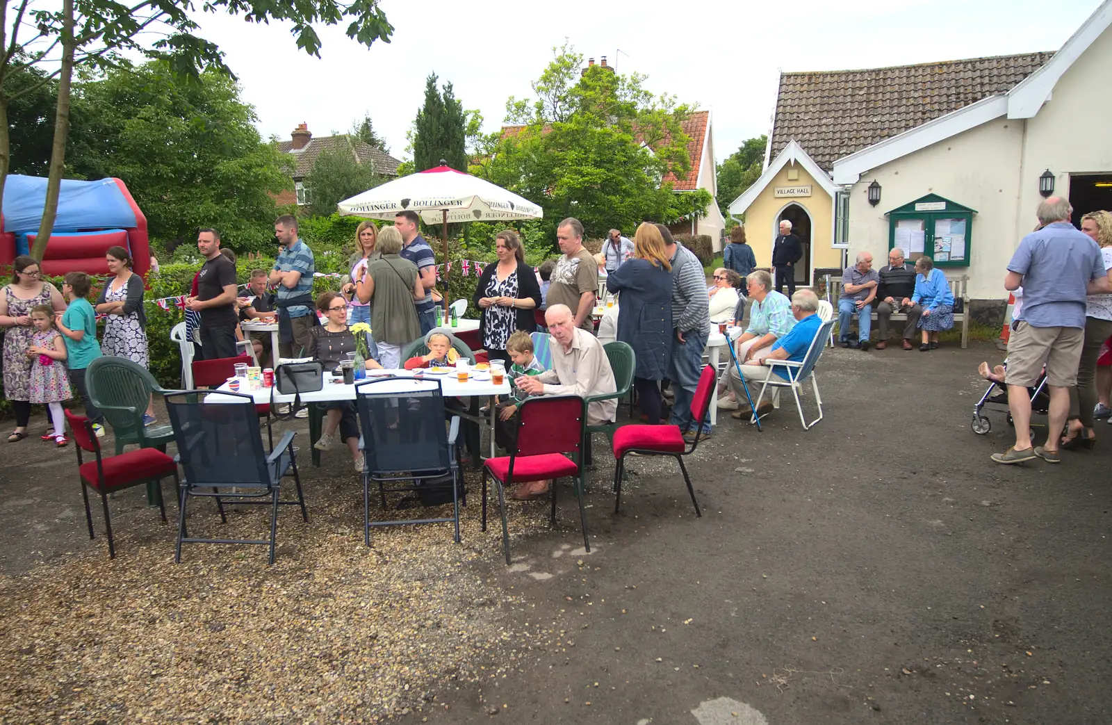 Grandad looks over, from The Queen's Village Hall Birthday, Brome, Suffolk - 12th June 2016