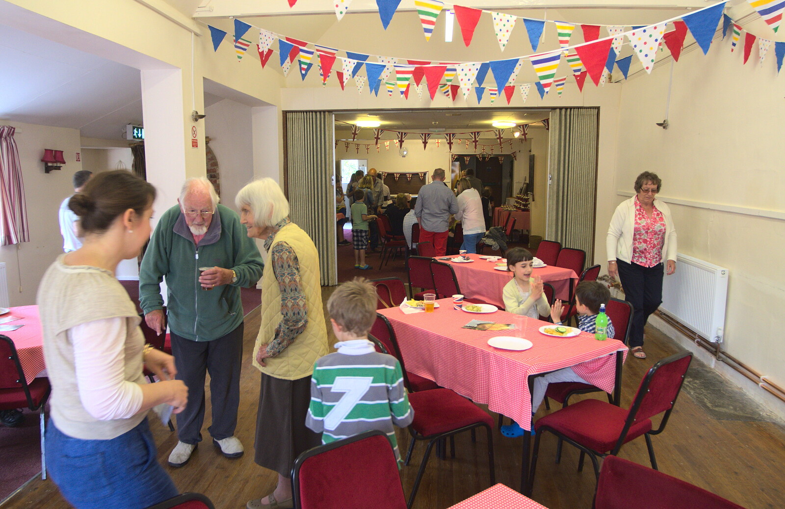 Inside the village hall from The Queen's Village Hall Birthday, Brome, Suffolk - 12th June 2016
