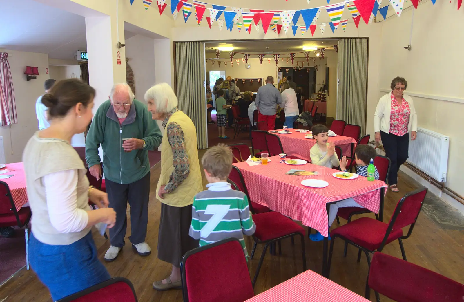 Inside the village hall, from The Queen's Village Hall Birthday, Brome, Suffolk - 12th June 2016