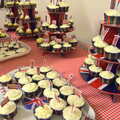 A heap of celebration cup-cakes, The Queen's Village Hall Birthday, Brome, Suffolk - 12th June 2016